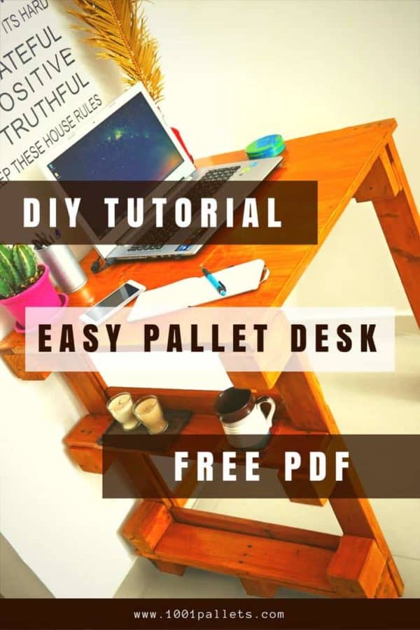 Easy Pallet Desk English Tutorials Furniture Easy Pallet Desk English Tutorials Furniture