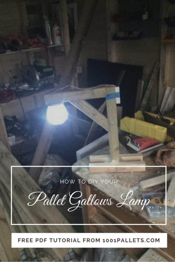 Pallet Gallows Lamp English Tutorials Home décor Pallet Gallows Lamp English Tutorials Home décor