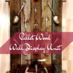 Pallet Wood Wall Display Holds Vintage Silverware Pallet Wall Decor & Pallet Painting Pallet Wood Wall Display Holds Vintage Silverware Pallet Wall Decor & Pallet Painting