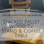 Stack ’em Up: Pallet Strips Tv Stand & Coffee Table Pallet Coffee Tables Pallet TV Stands & Racks Stack ’em Up: Pallet Strips Tv Stand & Coffee Table Pallet Coffee Tables Pallet TV Stands & Racks
