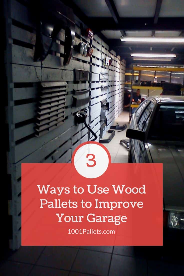 3 Ways to Use Wood Pallets to Improve Your Garage Pallet Shelves & Pallet Coat HangersPallet Walls & Pallet Doors 3 simple & efficient ways to improve your garage at no cost with recycled pallet wood!
#garage #pallets #woodworking #shelves #storage
