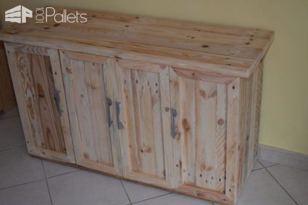 The top project of January 2018 is a pallet cabinet.