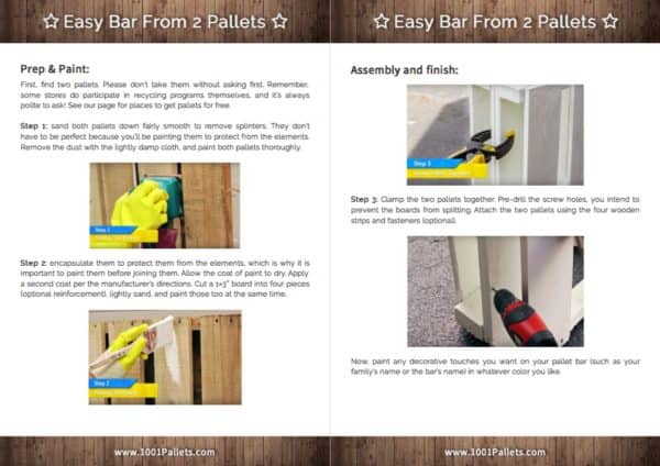 DIY Easy Pallet Bar Plans English Tutorials Furniture DIY Easy Pallet Bar Plans English Tutorials Furniture