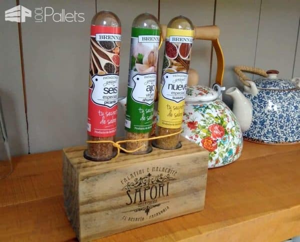Pallet Block Becomes Decorative Spice Bottle Holder Pallet Home Accessories Pallet Block Becomes Decorative Spice Bottle Holder Pallet Home Accessories