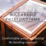 Sun-loving Raised Pallet Cold Frame For Winter Growing Pallet Planters & Compost Bins 