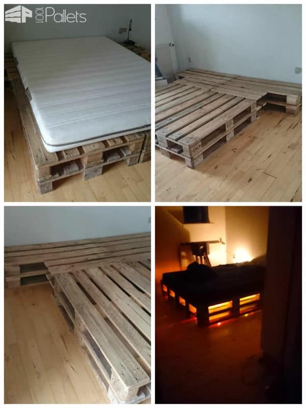 Making a bed discount out of pallets