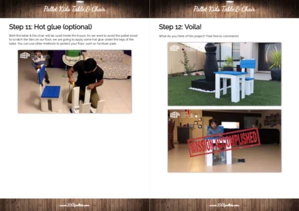 Pallet Kids Table & Chair English Tutorials Furniture Pallet Kids Table & Chair English Tutorials Furniture