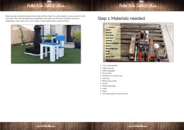 Pallet Kids Table & Chair English Tutorials Furniture Pallet Kids Table & Chair English Tutorials Furniture