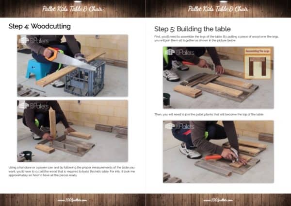 Pallet Kids Table & Chair English Tutorials Furniture Pallet Kids Table & Chair English Tutorials Furniture