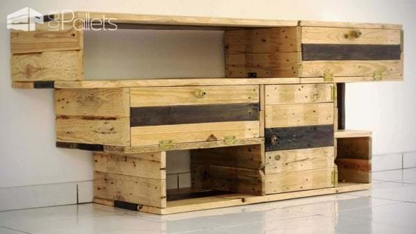 35 Amazing Tv Stands Cabinets Made Out Of Wood Pallets 1001 35 Amazing Tv Stands Cabinets Made Out Of Wood Pallets