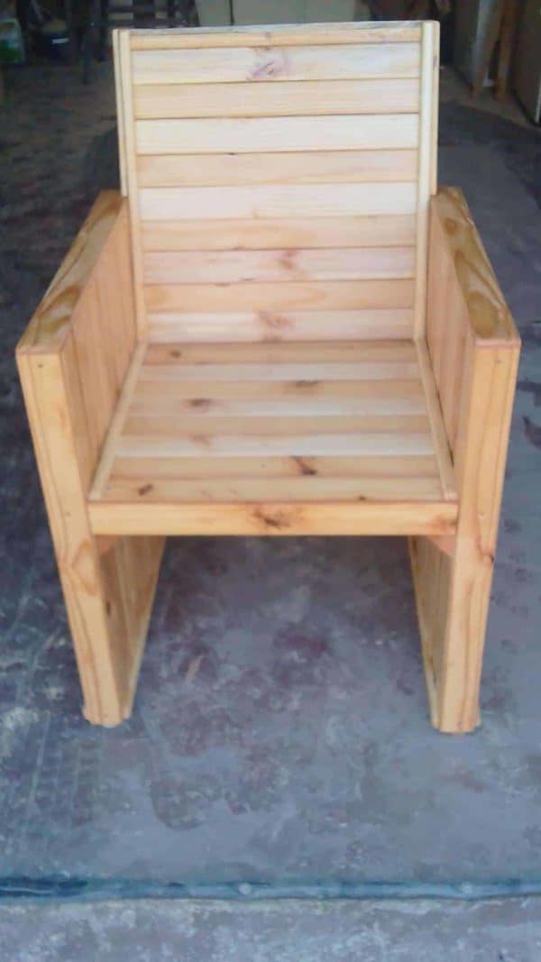 Chair From Reclaimed Wood Pallets Pallet Benches, Pallet Chairs & Stools 