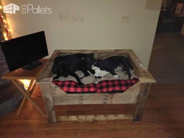 Double Pallet Dog Bed Animal Pallet Houses & Pallet Supplies 