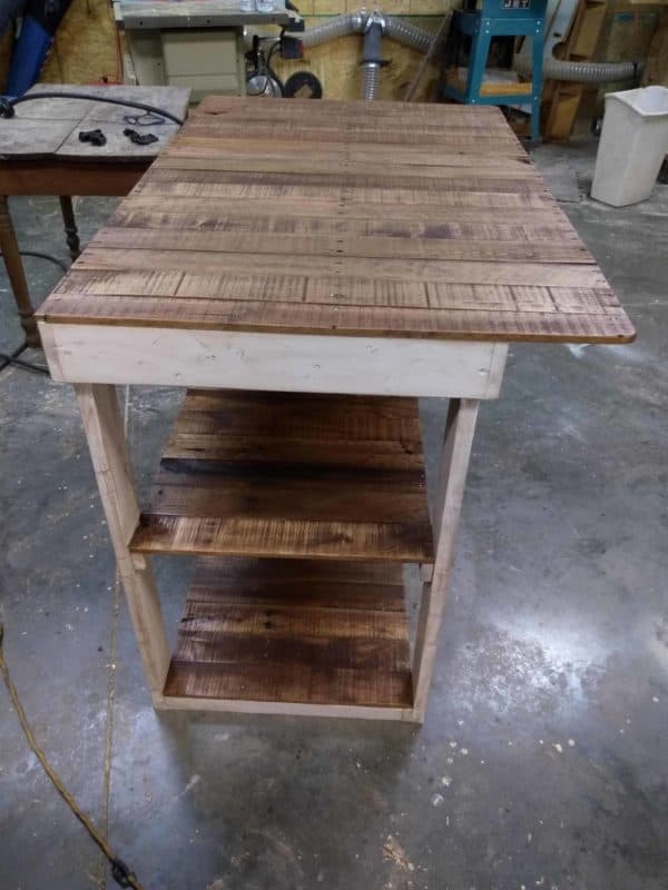Pallet Wood Bar with Three Shelves Pallet Bars Pallet Wood Bar with Three Shelves Pallet Bars