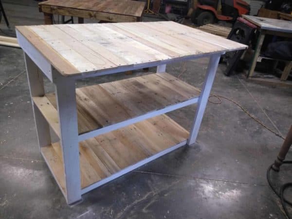 Pallet Wood Bar with Three Shelves Pallet Bars Pallet Wood Bar with Three Shelves Pallet Bars