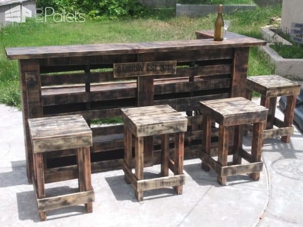 Aged Pallet Bar Set Pallet Bars Aged Pallet Bar Set Pallet Bars