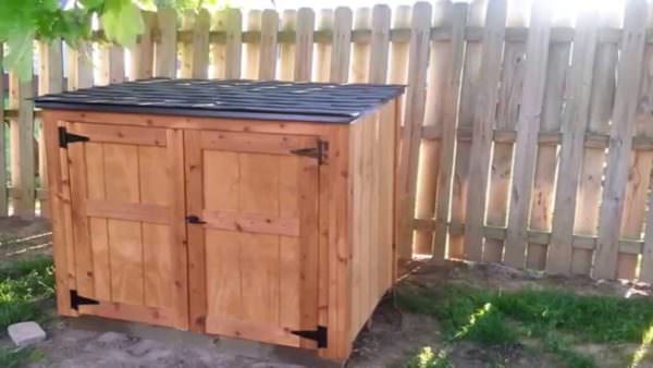 Rubbermaid generator enclosure store
