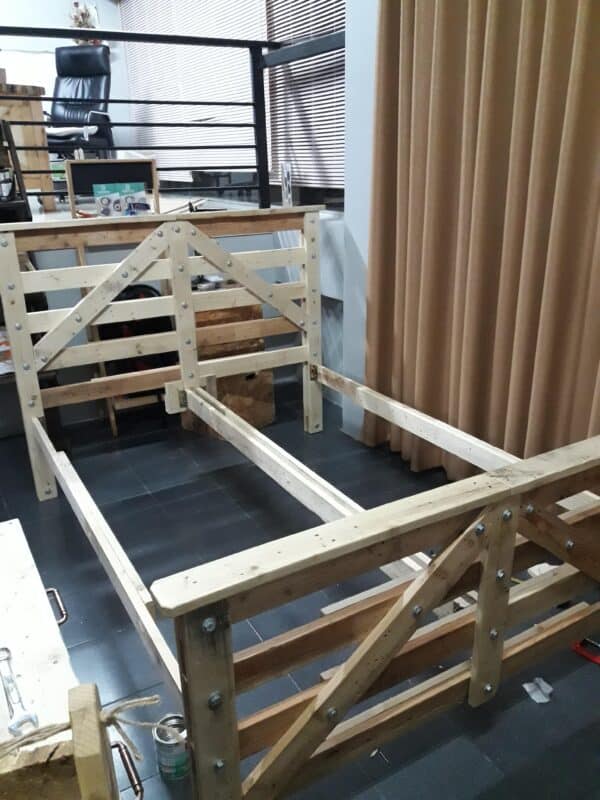 Cama con plataforma de tamaño queen (5 pies), camas con plataforma, cabeceras y marcos de plataforma 