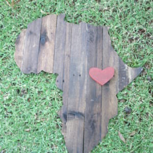 Africa Pallet Wall Plaque