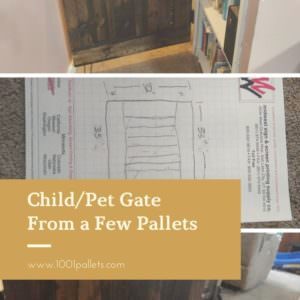 Child:Pet Gate From a Few Pallets