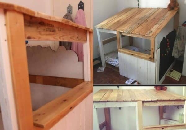 Child’s Pallet Cabin Bed