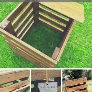 Compost Bin Made from Recycled Pallet Wood