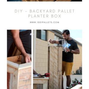 Diy - Backyard Pallet Planter Box