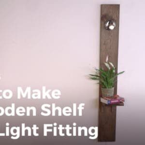 Sikana.tv will teach you how to make a beautiful and handy shelving unit like this one. It has a built-in light fixture that is easier than you think!