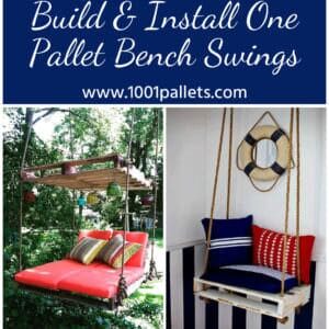 Easy DIY Tutorial: Build & Install One Pallet Bench Swings