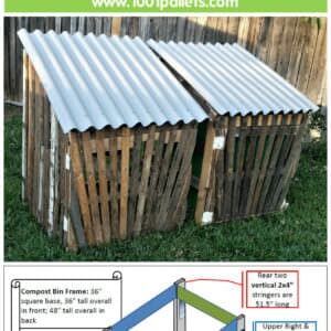Gated Pallet Compost Bins Can Be Used For Many Outdoor Purposes