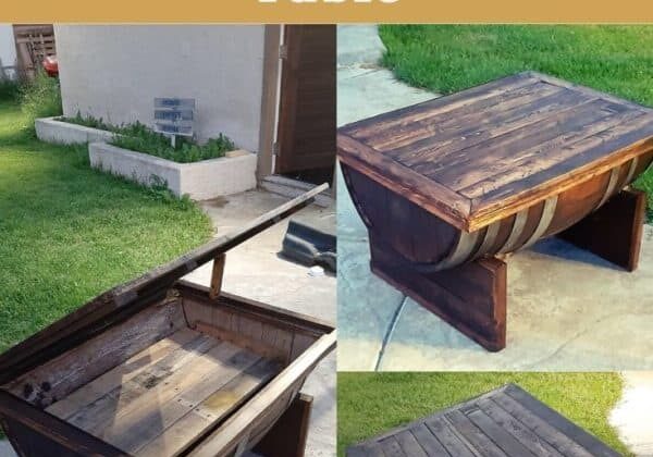 How I Made This Wine Barrel Coffee Table