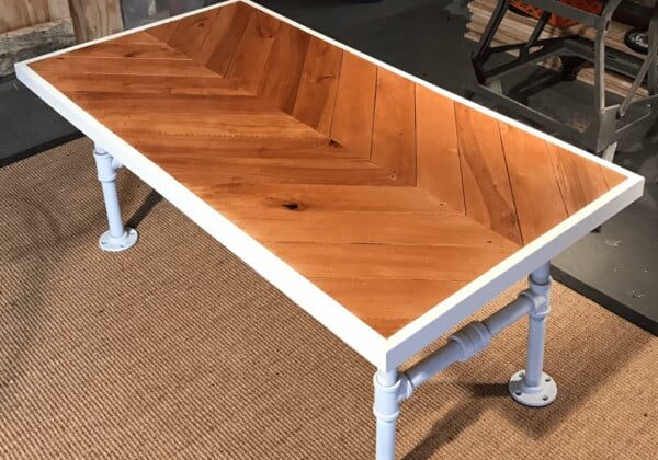 Industrial Chevron Pallet Coffee Table