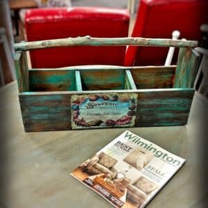 1001pallets.com-painted-branch-handle-pallet-tote-crate-with-decoupage-accents-01