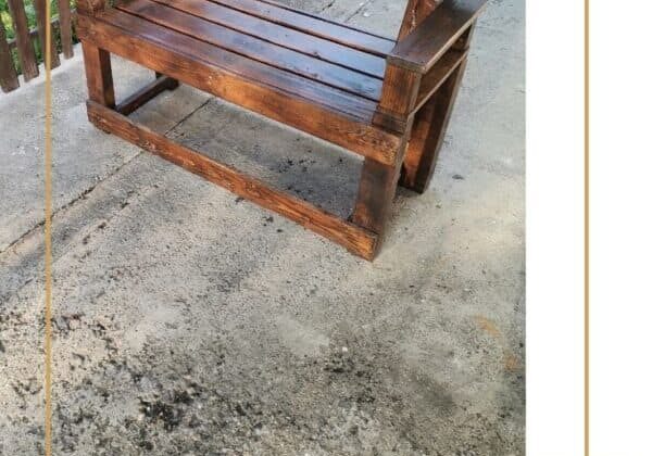 Pallet Garden Bench For Indoor / Outdoor