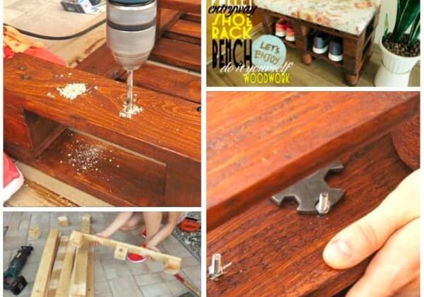 Pallet Shoes Bench / Rack