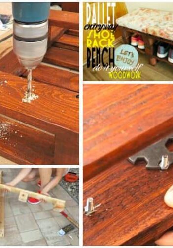 Pallet Shoes Bench / Rack