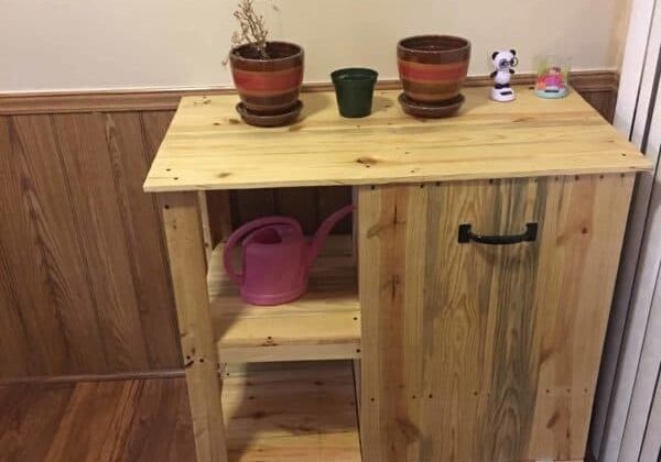 1001pallets.com-pallet-trash-can-hideaway-shelving-unit