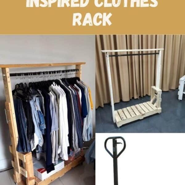 Pallet Truck Inspired Clothes Rack