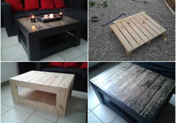 Table basse en palette 1