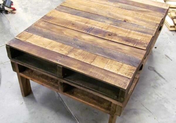 Two-pallet Rustic Pallet Coffee Table